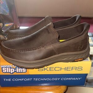 Skechers Men's Dark Brown Slip-On Loafers